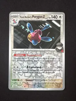 Team Rocket's Porygon-Z 155/182 Reverse Holo Destined Rivals -NM- Pokemon TCG - Image 1