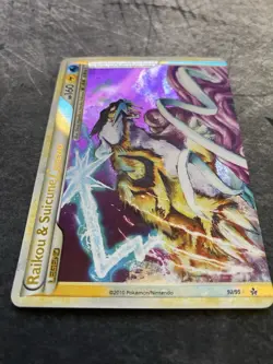 Raikou & Suicune Legend 92/95 (Top) Unleashed Holo Pokemon Card - Image 5