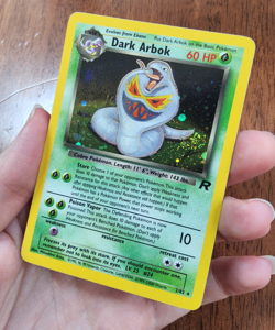 Pokemon TCG Dark Arbok Team Rocket 2/82 holo rare SWIRL 2000 LP WOTC - Image 4