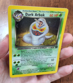 Pokemon TCG Dark Arbok Team Rocket 2/82 holo rare SWIRL 2000 LP WOTC - Image 5