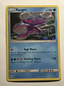 Kyogre 53/236 Cosmic Eclipse Cracked Ice Holo Promo Pokemon Card - Image 2