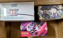 Sealed Pokemon Lot Pokemon 151 ETB, Lost Origin, and Destined Rivals Booster Box - Image 3