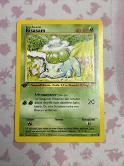 Pokemon - Base Set - Bulbasaur 44/102 - Bisasam 1st Edition - GERMAN - Image 1