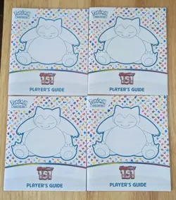Scarlet & Violet 151 PLAYERS GUIDE Pokemon TCG ETB Booklets - Lot Of 4 (Snorlax) - Image 2