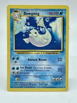 Pokemon TCG Dewgong Base Set 25/102 EXC BUY 2 CARDS GET 1 FREE!! - Image 1