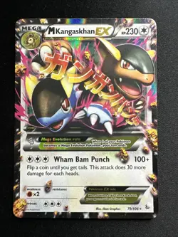 M Kangaskhan EX 79/106 Flashfire Holo 2014 Pokemon Card LP/NM - Image 1
