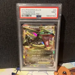 Rayquaza EX 85/124 Dragons Exalted Holo PSA 9 MINT Pokemon - Image 1