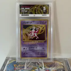 Mr Mime Holo 122 Japanese 1997 Jungle Ace Grading 5 Ex Pokemon - Image 1