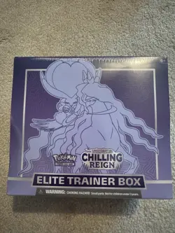 Pokemon TCG Chilling Reign Shadow Rider Calyrex ETB Sealed Box - Image 1