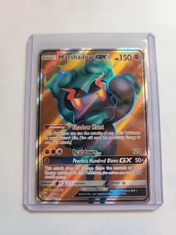 Marshadow GX Full Art Holo 137/147 2017 Pokemon Sun & Moon Burning Shadows - Image 1