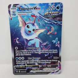 Pokemon TCG Vaporeon VMAX SWSH 182 Holo Jumbo Oversize Promo Card - Image 1