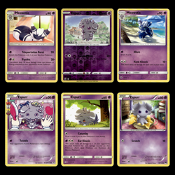 6x Meowstic Lot Espurr 45 Sun Moon Forbidden Light Pokemon Cards Collection Set - Image 1
