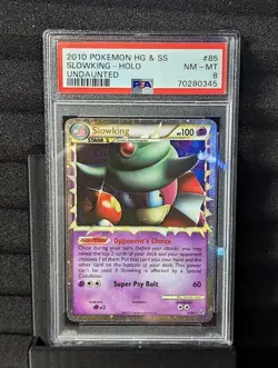 PSA 8 NM-MT - Slowking PRIME 85/90 (HGSS Undaunted) Holo Rare Pokemon Card - Image 1