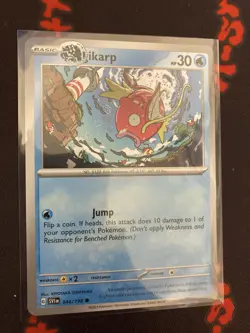 Magikarp 044/198 Large Printer Hickey Error Misprint Pokemon Card NM % - Image 1