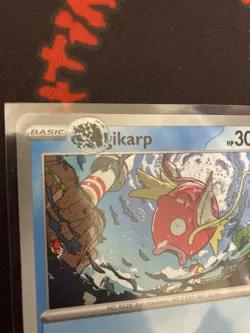 Magikarp 044/198 Large Printer Hickey Error Misprint Pokemon Card NM % - Image 3