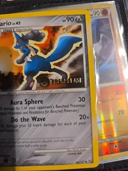 Pokemon TCG - Lucario Platinum 53/127 Regular - [Staff] [Prerelease] Promo - Image 3