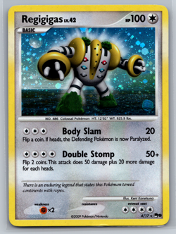POKEMON Card Regigigas POP Series 9 Holo 4/17 Rare Near Mint - Image 1