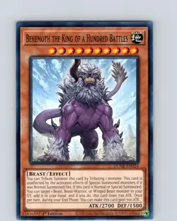 Yu-Gi-Oh Behemoth The King Of A Hundred Battles DUNE-EN024 1st Edition Common NM - Image 1
