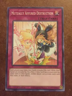 Mutually Affured Destruction Trap Card Yugioh MP21-EN032 Trading Card - Image 1