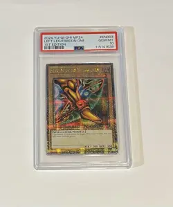 PSA 10 GEM Yu-Gi-Oh! Left Leg Of The Forbidden One #MP24-EN003 1st Edition QCSR - Image 1