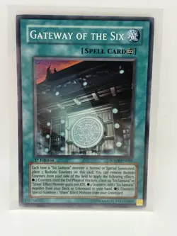 Gateway of the Six SOVR-EN089 1st ed Super Rare Yugioh LP - Image 1