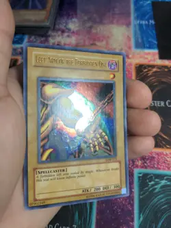 Yu-Gi-Oh! Left Arm of the Forbidden One LOB-123 OG Unlimited Ultra Rare Wavy NM - Image 5