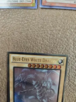 Lot Of 3 Vintage Yu-Gi-Oh Cards, Blue Eyes White Dragon X2 , Sull Archhfiend - Image 3