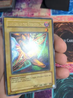 Yu-Gi-Oh! Left Leg Of The Forbidden One LOB-121 OG Unlimited Ultra NM Wavy Faded - Image 3