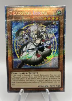 Yu-Gi-Oh! Dracotail Lukias- JUSH-EN001 - Starlight Rare - NEAR MINT! - Image 2