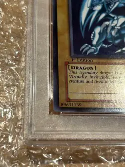 PSA 8 2002 Blue-Eyes White Dragon SDK-001 1st ED Ultra Rare YuGiOh English NM - Image 5
