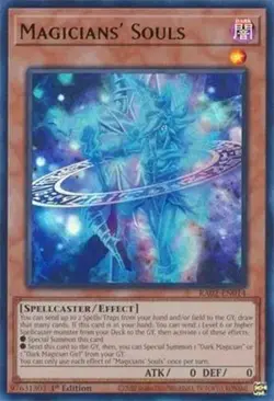 Yu-Gi-Oh Card - RA02-EN014 - MAGICIANS' SOULS (super rare holo) - NM/Mint - Image 1
