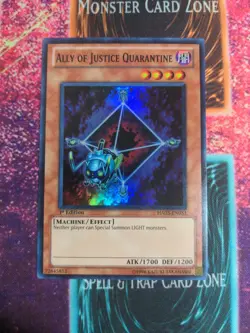 Yu-Gi-Oh! Ally of Justice Quarantine HA05-EN051 1st Edition Super Rare NM - Image 1