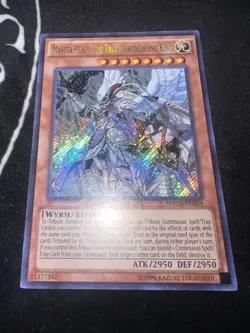 MASTER PEACE, THE TRUE DRACOSLAYING KING Secret Rare - MACR-EN024 Yugioh NM - Image 1