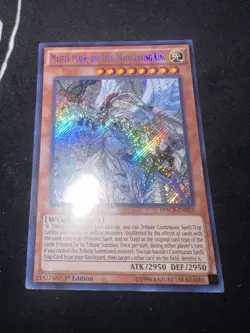 Master Peace, the True Dracoslaying King MACR-EN024 1st Ed. Yugioh Secret Rare - Image 1