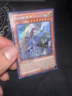 Master Peace, the True Dracoslaying King MACR-EN024 1st Ed. Yugioh Secret Rare - Image 2