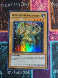 Yu-Gi-Oh! Gem-Knight Tourmaline HA05-003 1st Edition Super Rare NM - Image 1