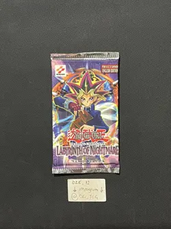 SEALED Booster Pack - YUGIOH Labyrinth Of Nightmare 1996 - English -Unlimited Ed - Image 5