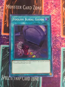 Yu-Gi-Oh! Foolish Burial Goods DASA-EN058 1st Edition Super Rare NM a1/ - Image 1