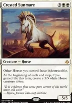 1 x Crested Sunmare - Hour of Devastation - Light Play - MTG - Image 1