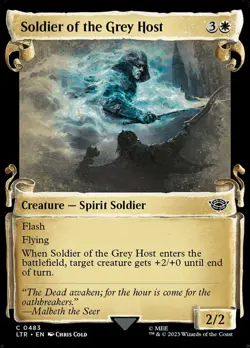 1x (483) Soldier of the Grey Host - FOIL - SHOWCASE SCROLL MTG The Lord of the R - Image 1