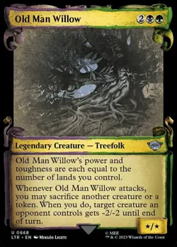 1x (668) Old Man Willow - FOIL - SHOWCASE SCROLL MTG The Lord of the Rings: Tale - Image 1