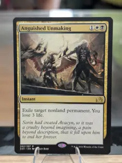 MTG Magic the Gathering Anguished Unmaking (242/297 Free Shipping! - Image 1