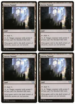 MTG - 4 x Access Tunnel (Playset) - Uncommon Land - Strixhaven (STX) - M/NM - Image 1