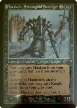 Haakon, Stromgald Scourge (Retro Frame) -Foil Near Mint MTG Secret Lair - Image 1