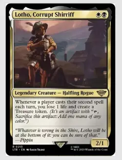 Lotho, Corrupt Shirriff Lord of the Rings: 0213 Non-Foil NM - Image 1