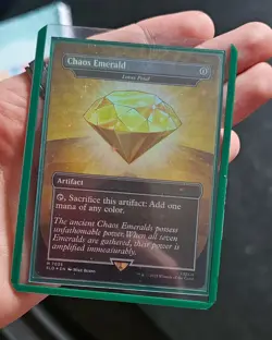 Chaos Emerald (yellow) Lotus Petal Foil Secret Lair 7035 Magic the gathering - Image 2