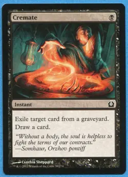 MAGIC MTG Return to Ravnica RTR #59 Cremate - Image 1