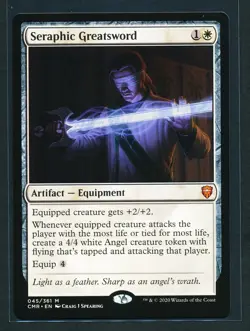 Seraphic Greatsword - Magic MTG 2020 Commander Legends NM - Image 1