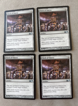4x CLOCK OF OMENS PLAYSET M13 CORE SET 2013 MAGIC GATHERING MTG NM / UNPLAYED - Image 1