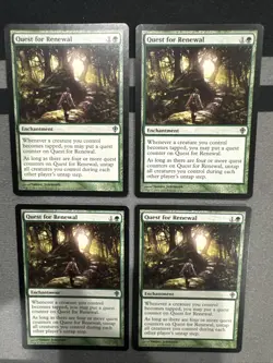 Quest for Renewal X4 Worldwake Light Play Mtg Lot Magic: the Gathering - Image 1